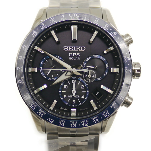 Seiko Astron SBXC001 5X53 Solar GPS Satellite Radio Wave Correction Titanium ...
